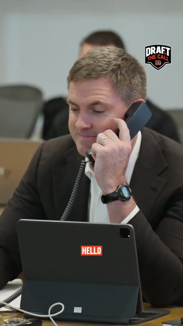 “Let’s do it!”#bengals #nfldraft #nf 