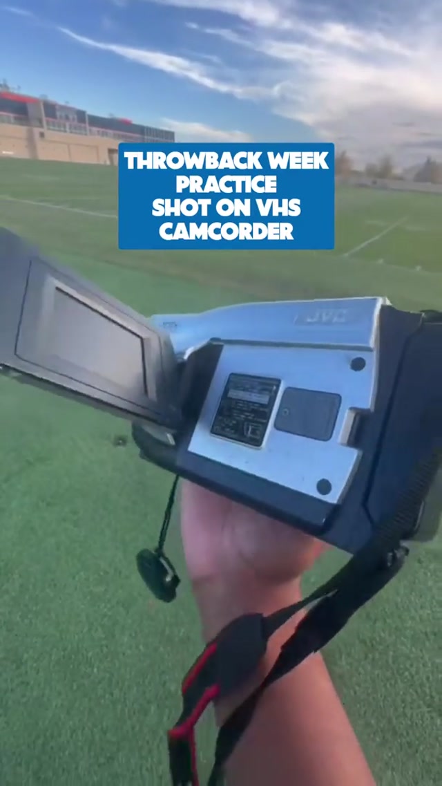 Kickin’ it old school for throwback week 🔥📹 #broncos #vhs #throwback