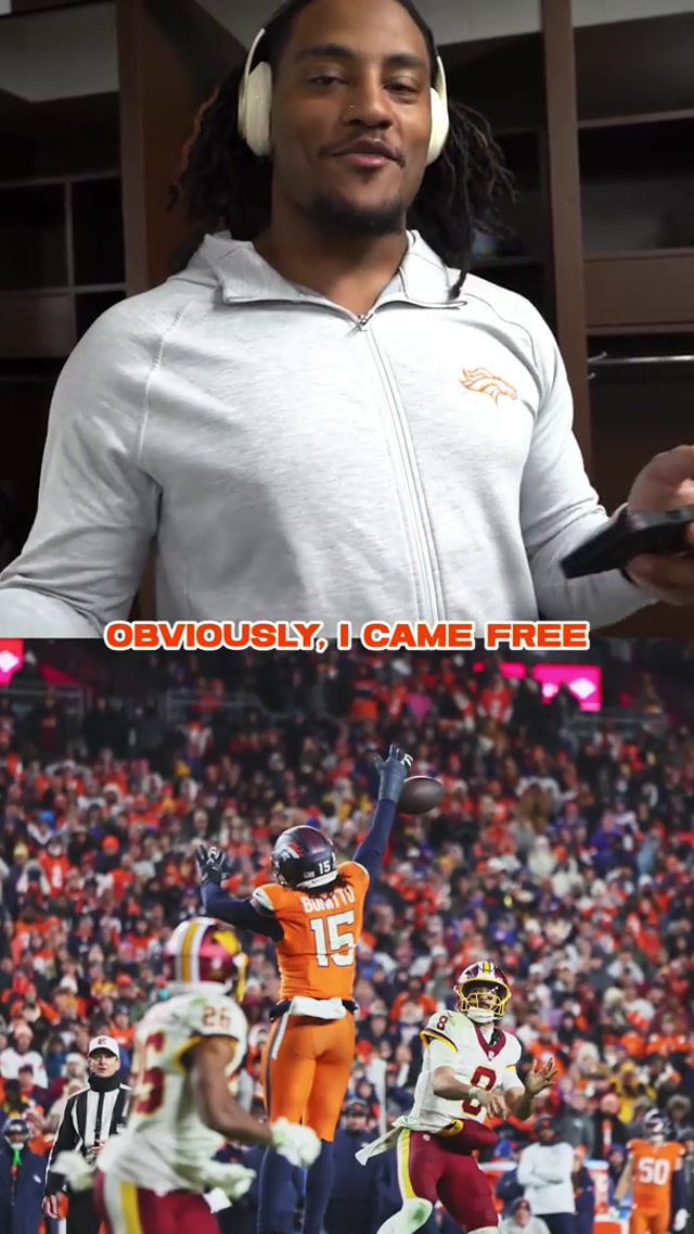 Knocked it down for the win 😤 #bonitto #nfl #broncoscountry #denverbroncos
