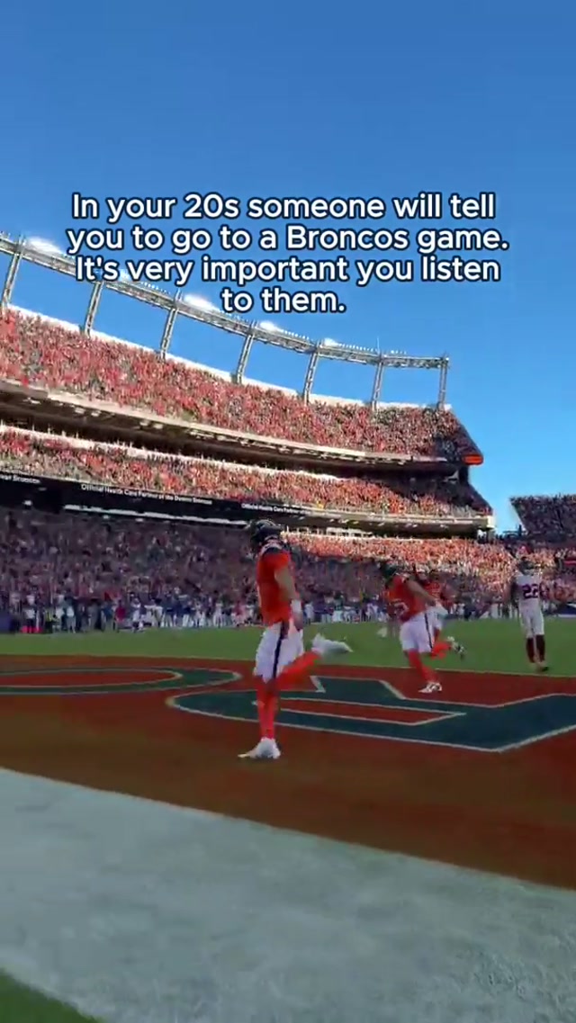 The best advice you’ll get 😌🧡 

#broncos #broncoscountry #denver #inyour20s #nfl 