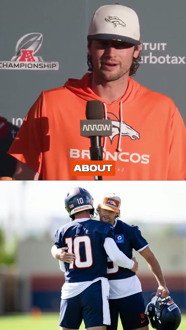 "We want to go out there and make [Bo] proud.” Jarrett Stidham on the AFC Championship Game 🗣️ #stidham #nix #broncos #nfl 