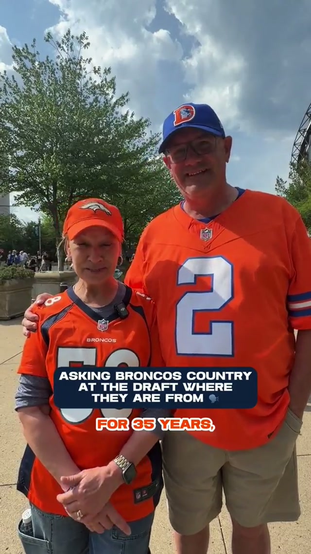 📍Shout out where you’re from #BroncosCountry 🗣️

#draft #pittsburgh #nfldraft #denver 