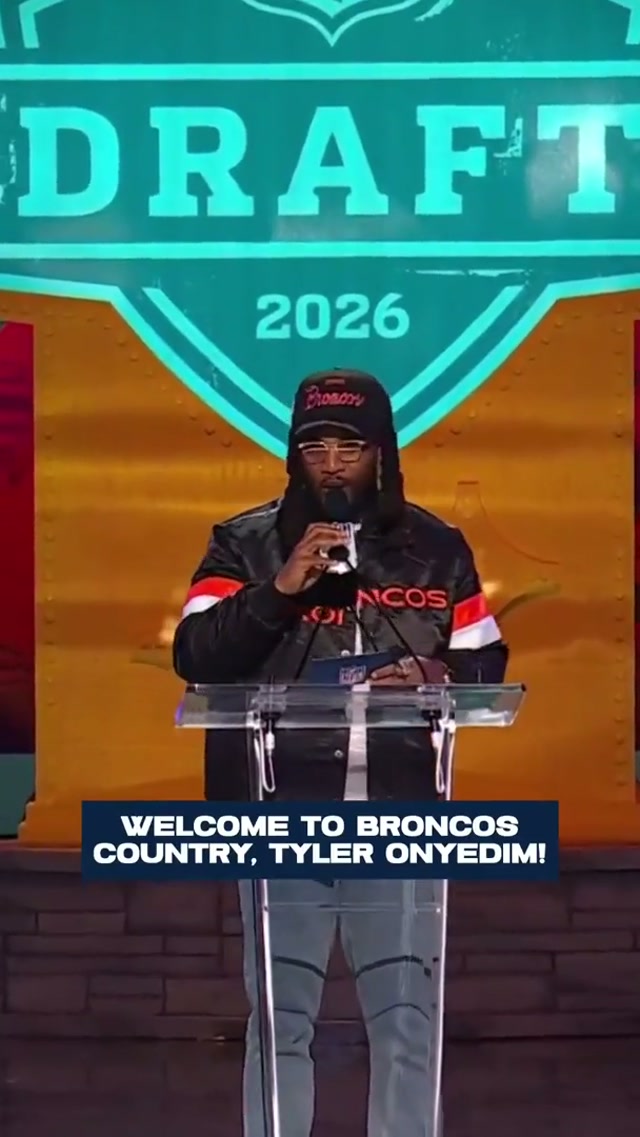 Adding to the trenches 😤Welcome to #BroncosCountry, Tyler Onyedim!

📺: #NFLDraft on ESPN/ABC/NFLN

#broncos #nfl #onyedim 