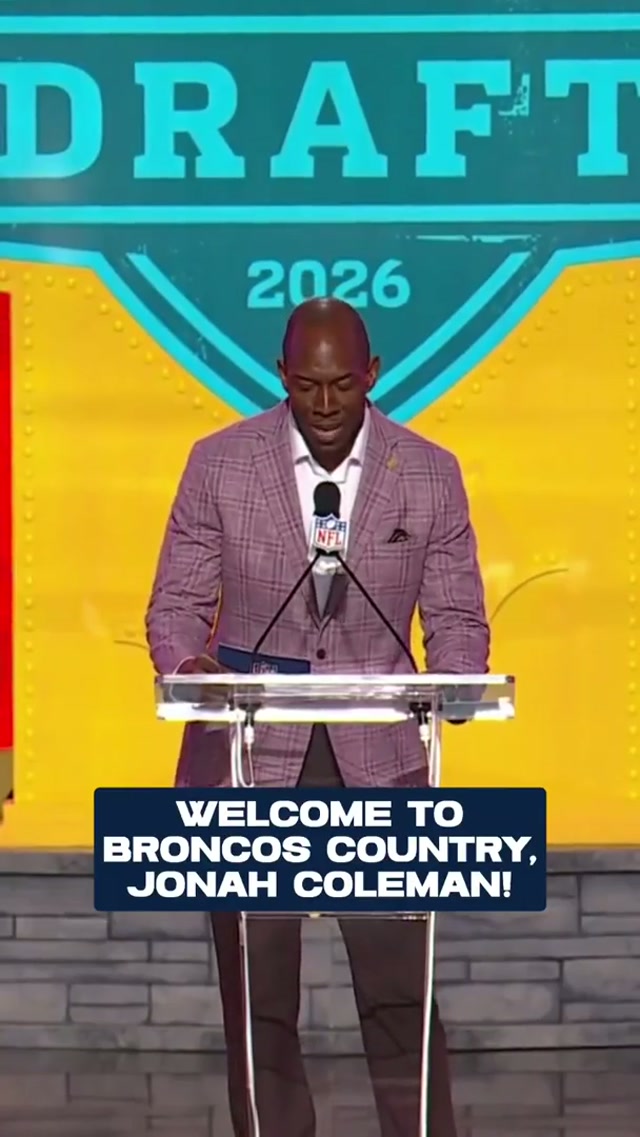 Adding to our backfield 💪 #BroncosDraft #coleman #draft 

📺: #NFLDraft📷 on ESPN/ABC/NFLN