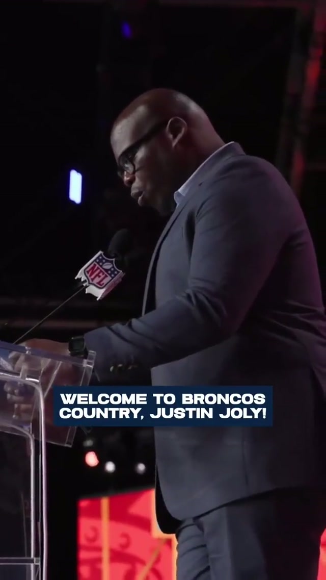#JustinJoly is coming to the Mile High City 🔜 | #broncos #broncosdraft #nfl  

📺:  #NFLDraft on ESPN/ABC/NFLN