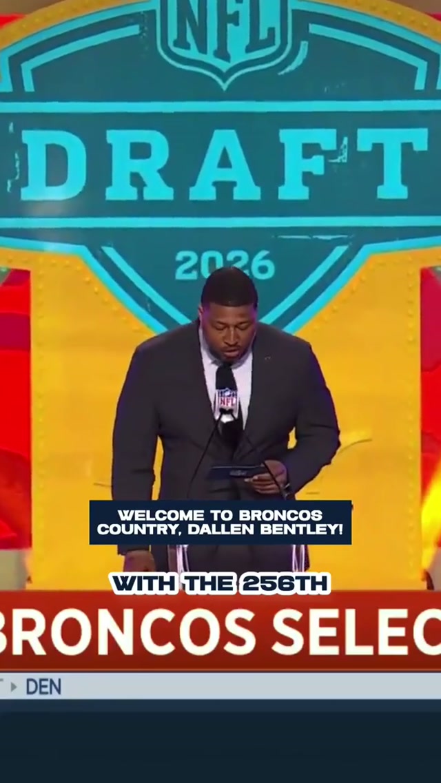 Another Ute to the Mile High City. 🤝

#dallenbentley #broncos #utah

📺: #NFLDraft on ESPN/ABC/NFLN
