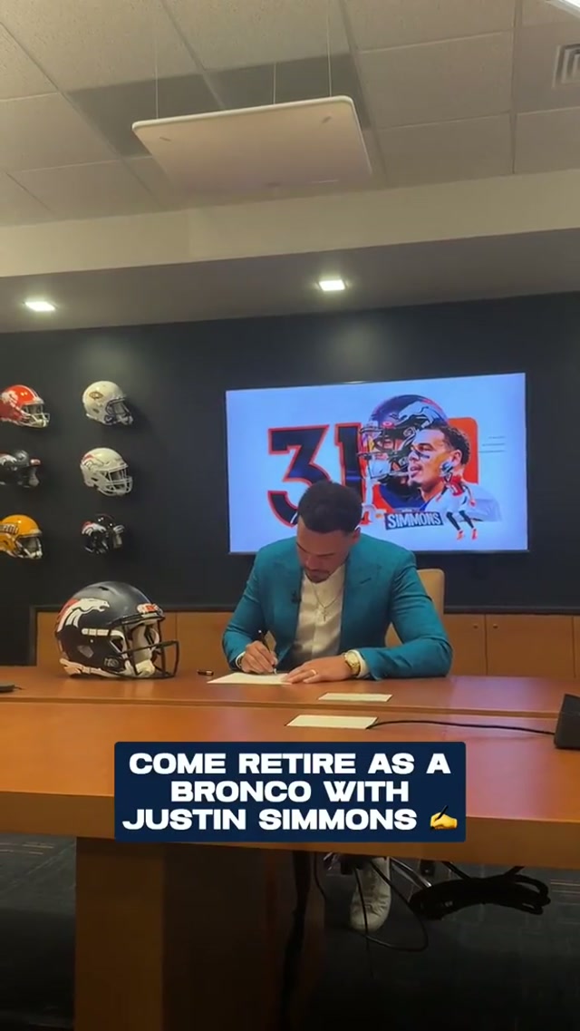 A day in the life of retiring as a Bronco ✍️🎥  #justinsimmons #nfl #bts #denverbroncos 