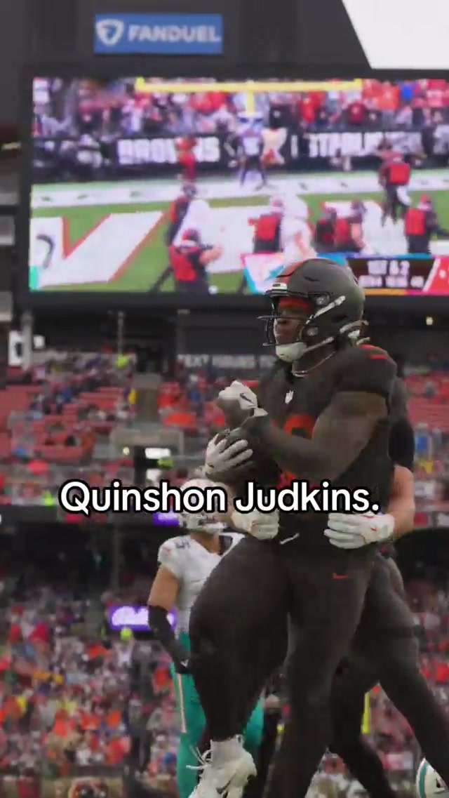 he so cold #quinshonjudkins #touchdown #nfl #browns