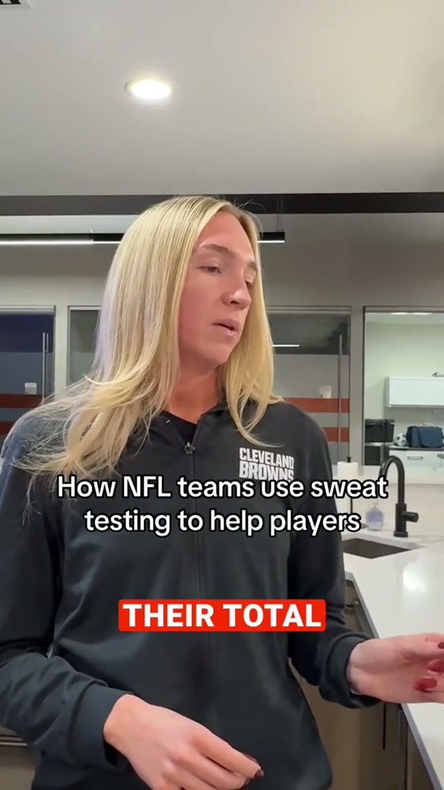 behind the scenes of how our staff can utilize sweat testing to help our players #bts #nfl #training 