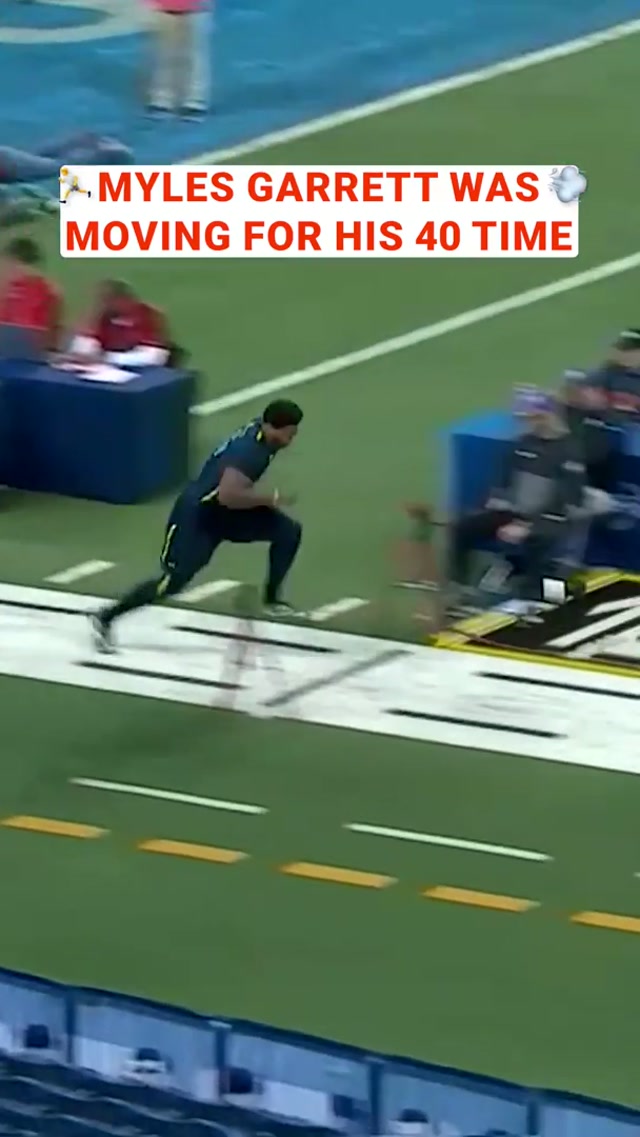 the speed has always been there #mylesgarrett #combine #nflcombine #40yarddash 
