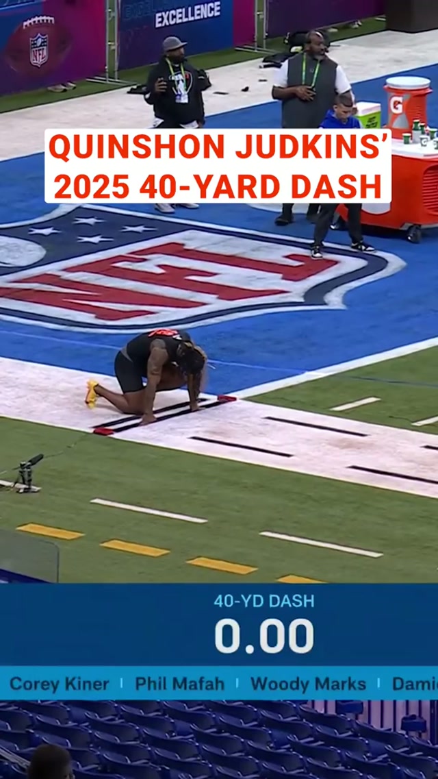 Q be movin #quinshonjudkins #combine #nflcombine #40yarddash 