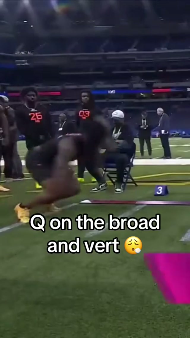 got up for that 🔥 #quinshonjudkins #nflcombine #nfldraft #combine 