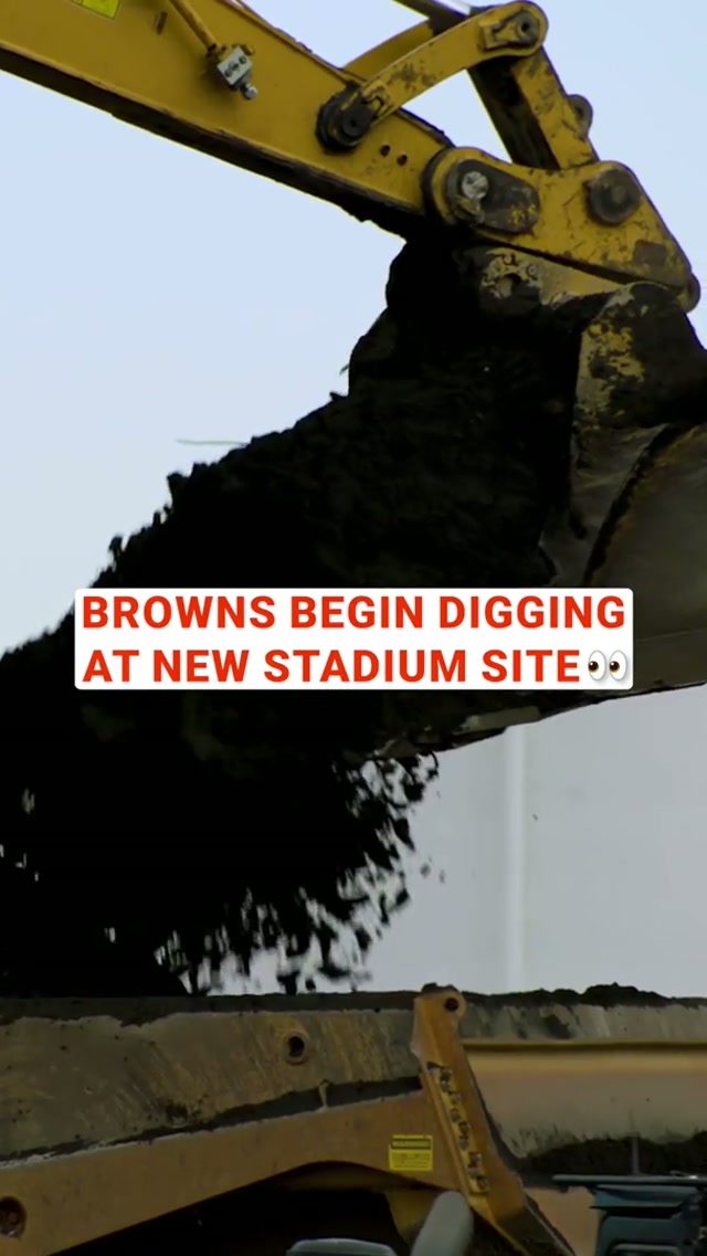 digging has begun! #browns #stadium 