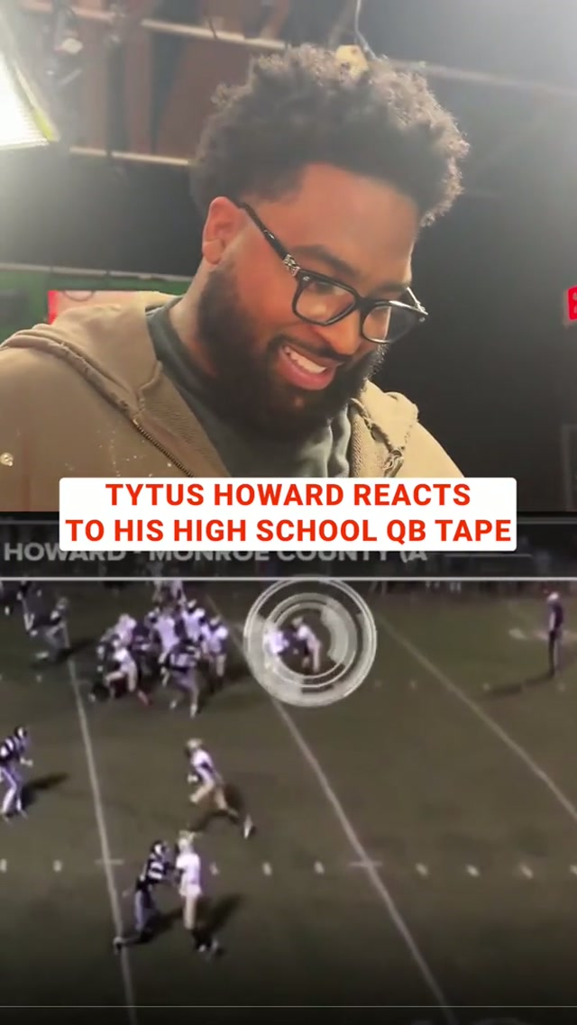 Tytus Howard had 315 rushing yards in his final high school game 😳😳 #tytushoward #freeagency #minimic 