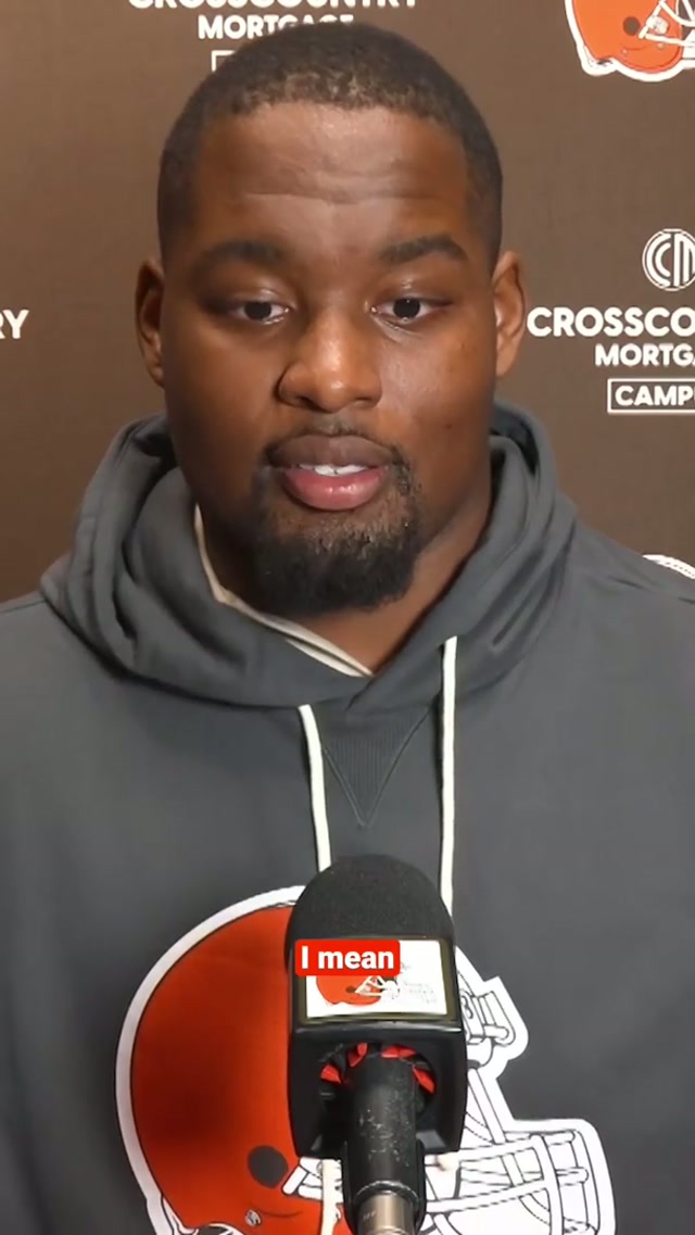 Zion Johnson is excited to be a Brown #zionjohnson #freeagency #presser 