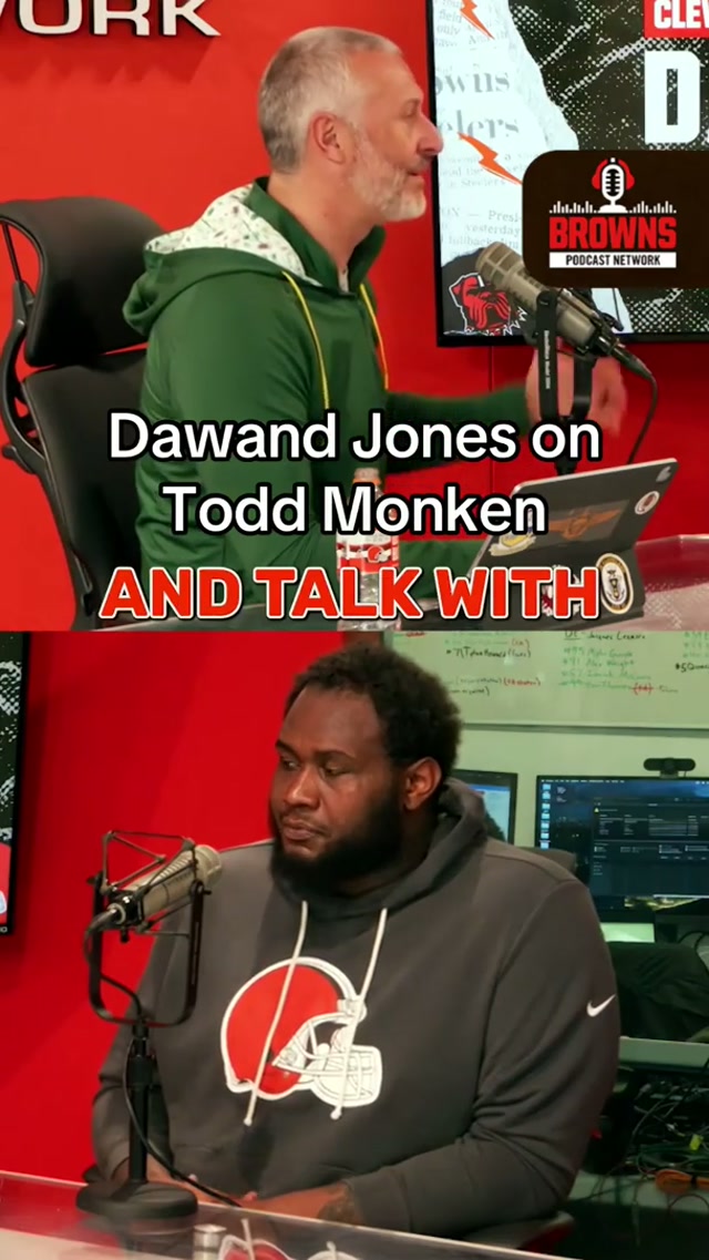Dawand ready to work 💪 #toddmonken #dawandjones #browns 