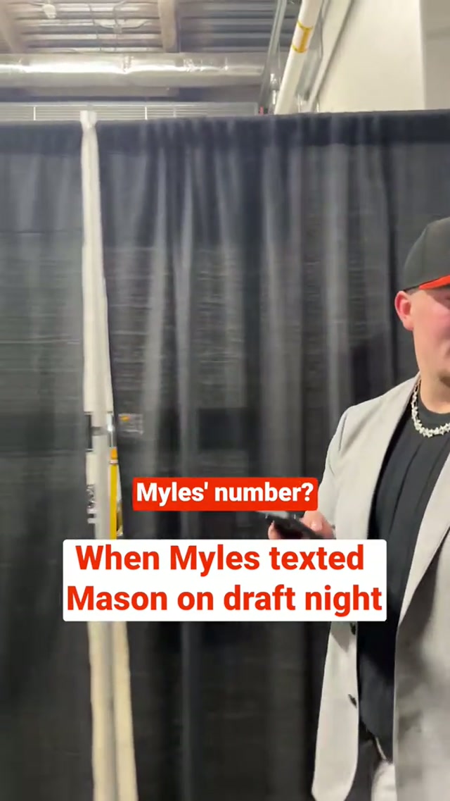 when Mason ghosted everyone but Myles #masongraham #mylesgarrett #nfldraft 