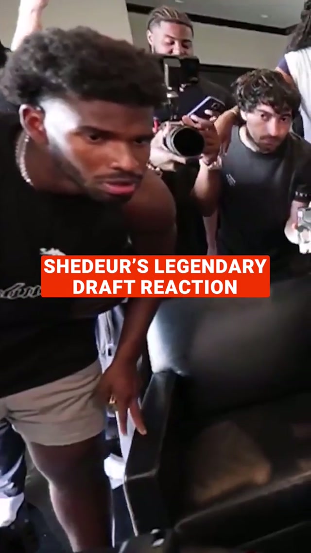 Shedeur was HYPE after getting picked #shedeursanders #shedeur #nfldraft 