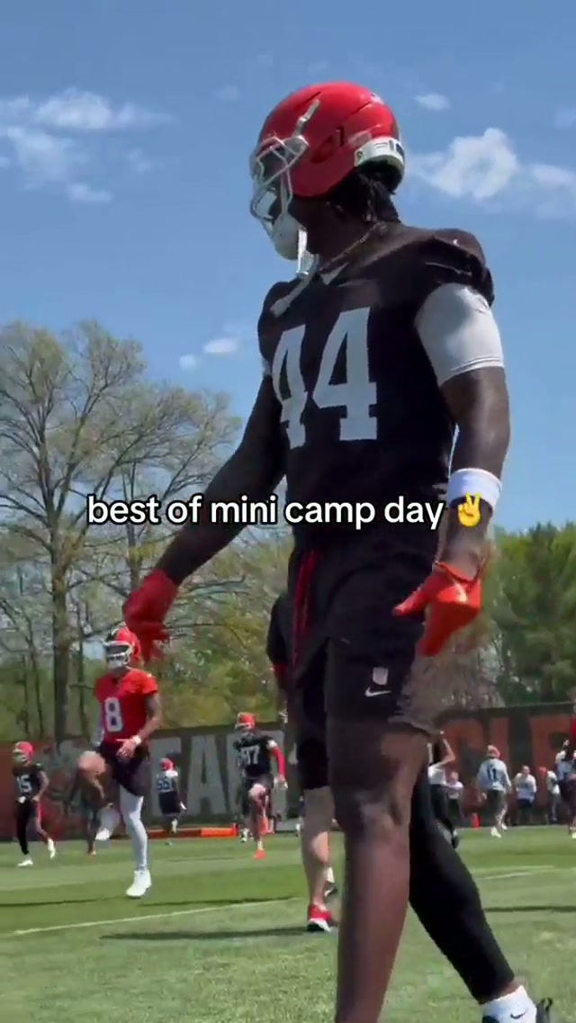 back at it 😎 #practice #nflpractice #minicamp #browns 