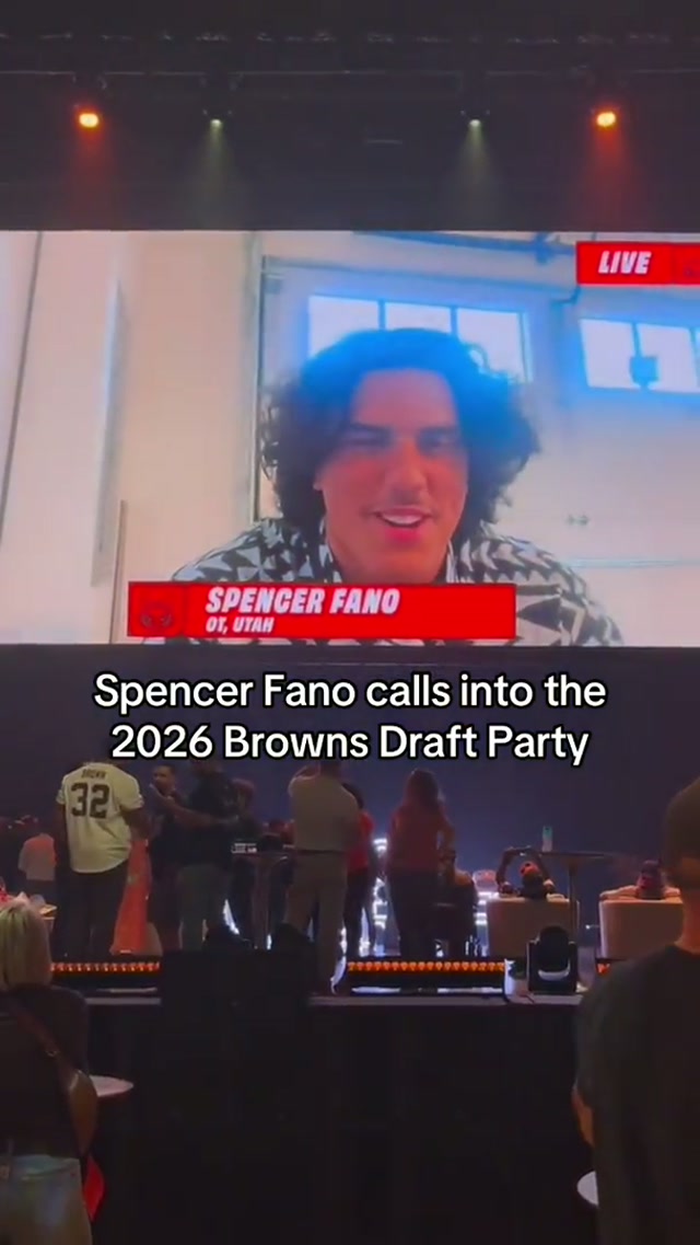 our fans got the call from Spencer Fano 📞 #nfldraft #browns 