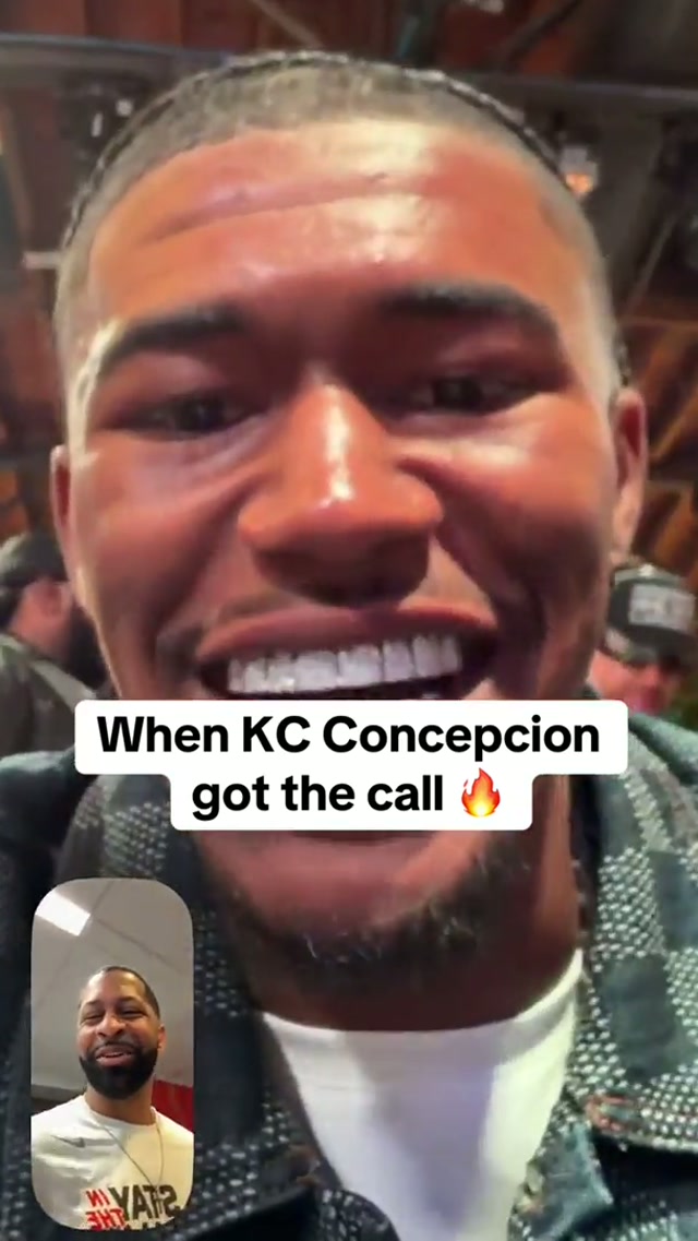 a moment he’ll never forget #kcconcepcion #nfldraft #firstcall 