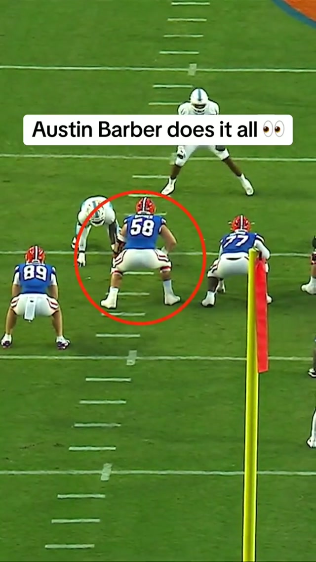 Florida kid to The Land #austinbarber #nfldraft #draft #offensiveline 