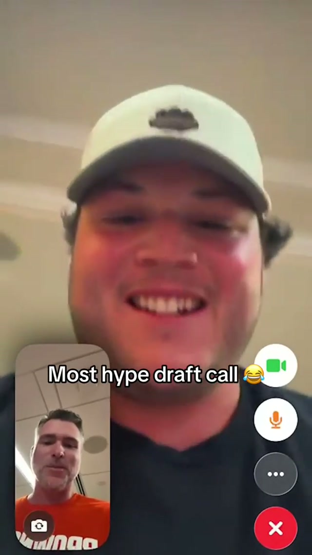 safe to say Austin Barber is hype #austinbarber #nfldraft #draft #offensiveline 
