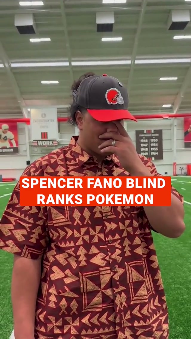 Spencer Fano: big Pokémon guy #pokemon #spencerfano #nfldraft 