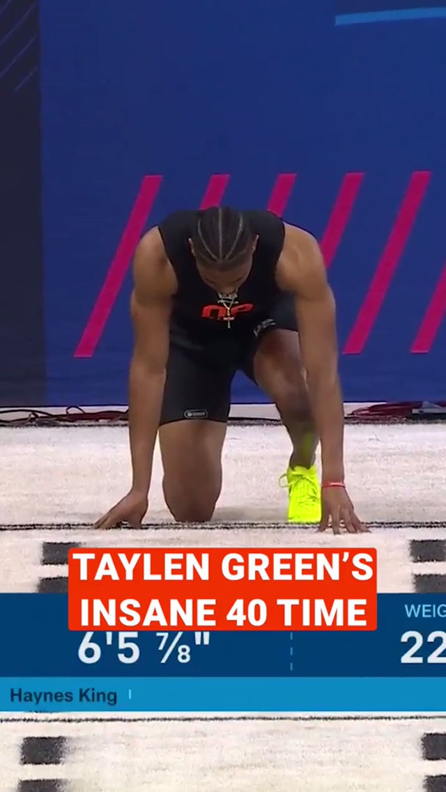 Tayler Green is a FREAK #taylengreen #nfldraft #combine NFL Draft on NFLN
