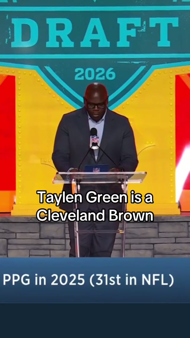 Taylen is coming to CLE #taylengreen #nfldraft #arkansas #cleveland NFL Draft on NFLN