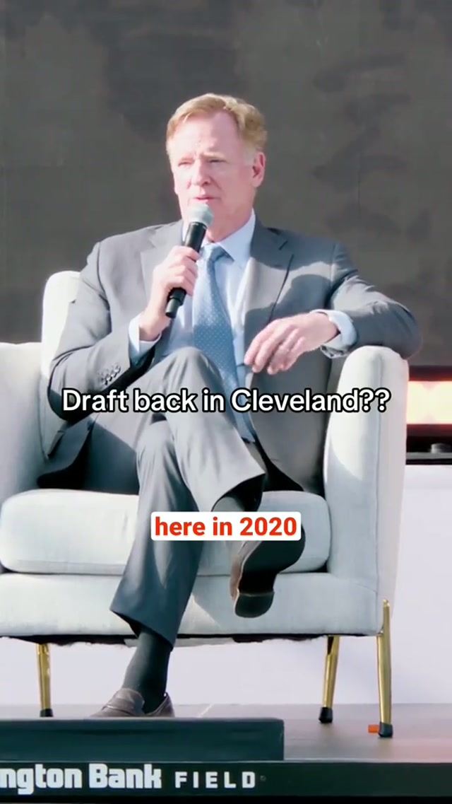 show em what’s up in The Land #cleveland #rogergoodell #nfldraft 