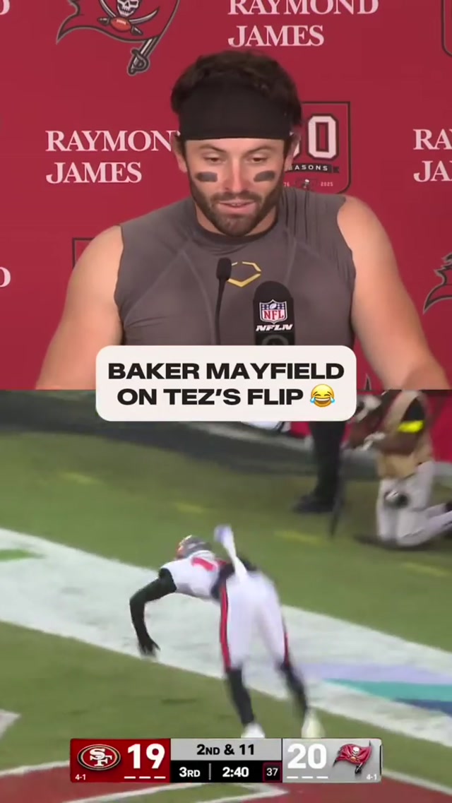 Letβs leave the flips to Tez, Baker π
#bakermayfield #tezjohnson #flip #reaction #buccaneers