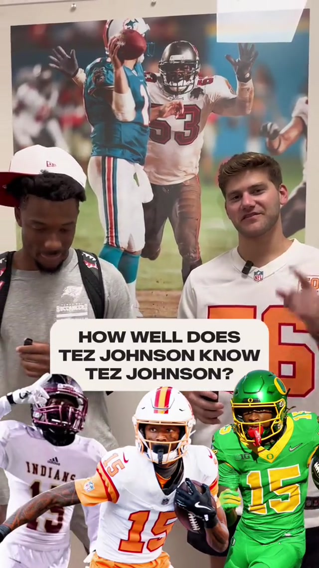 Did you know that Tez Johnson and Bucky Irving were roommates in college? π @Garf
#tezjohnson #trivia #quiz #funfacts #buccaneers