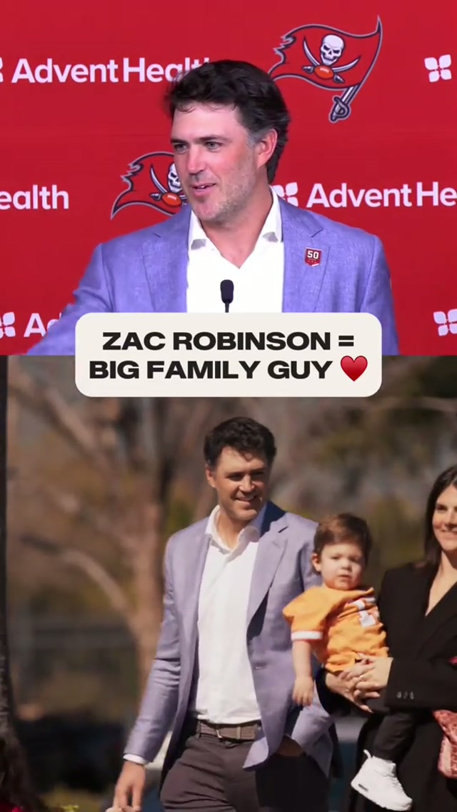 Zac Robinson is all about family 🥹

#family #wholesome #buccaneers #nfl #football 