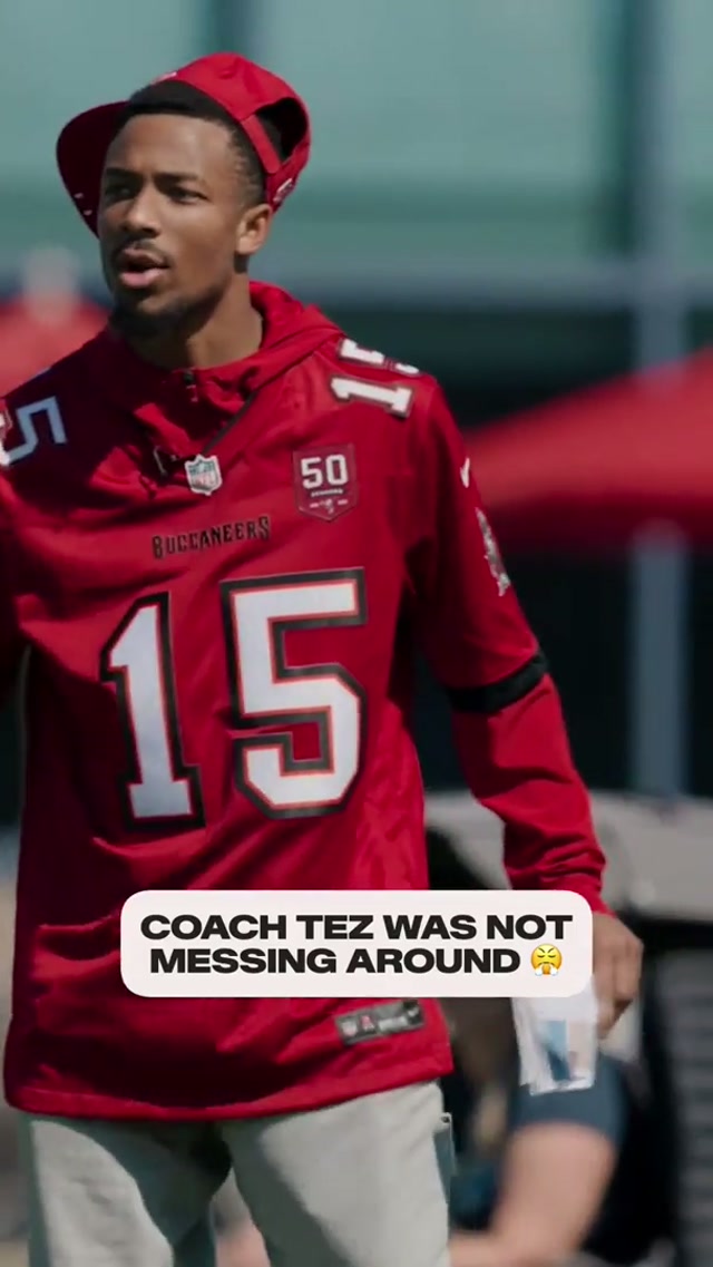 Coach Tez was FIRED UP at the Preseason Classic 🔥

#tezjohnson #micdup #buccaneers #flagfootball #nfl 