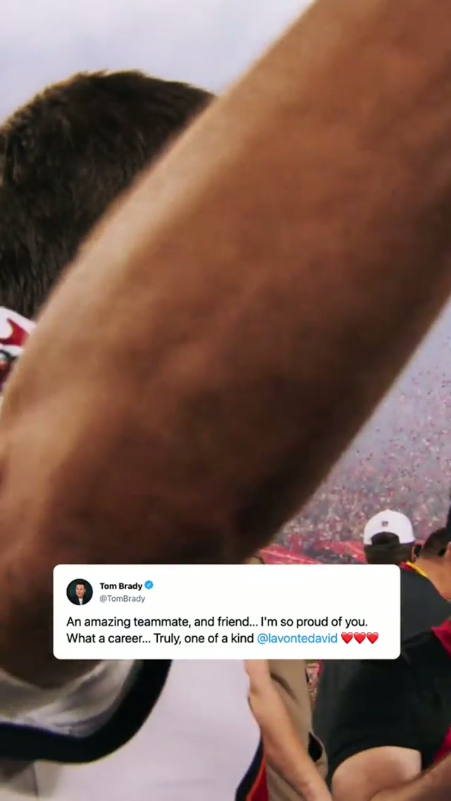🐐🐐 #lavontedavid #tombrady #goat #buccaneers #nfl 