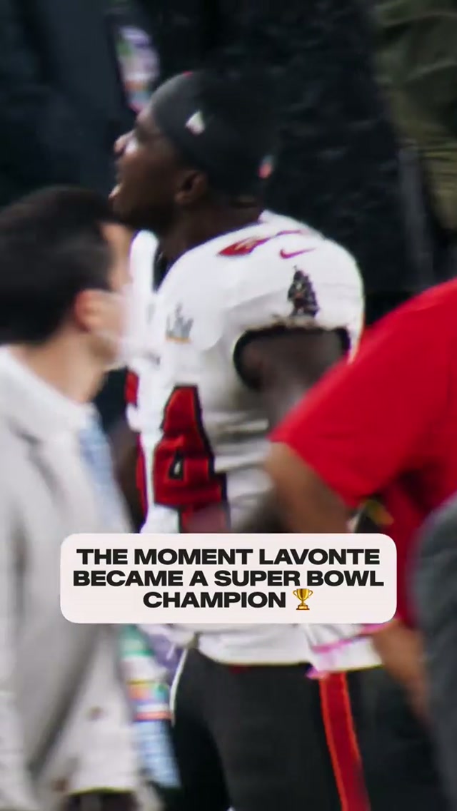 Forever a champion 🙌 #lavontedavid #buccaneers #nfl #superbowl #throwback 