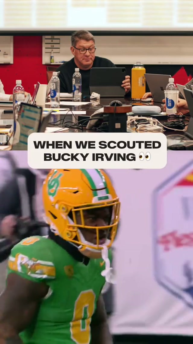 Bucky Irving was on our radar long before he became a star ⭐

#buckyirving #behindthescenes #scout #scouting #buccaneers 