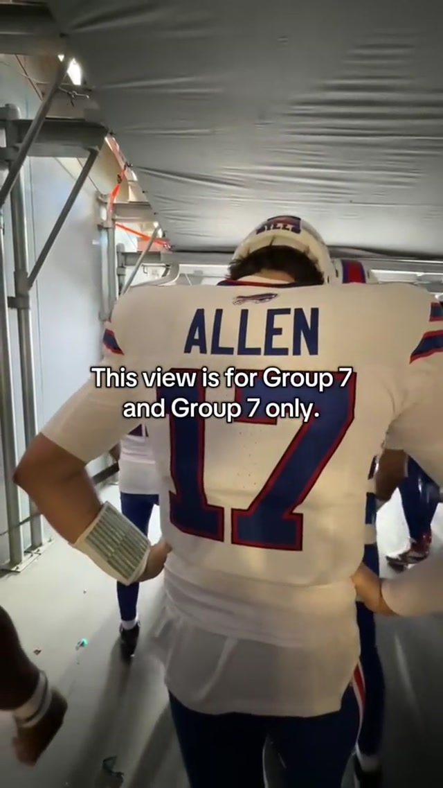 You’re welcome, Group 7. 😉 #billsmafia #joshallen #group7