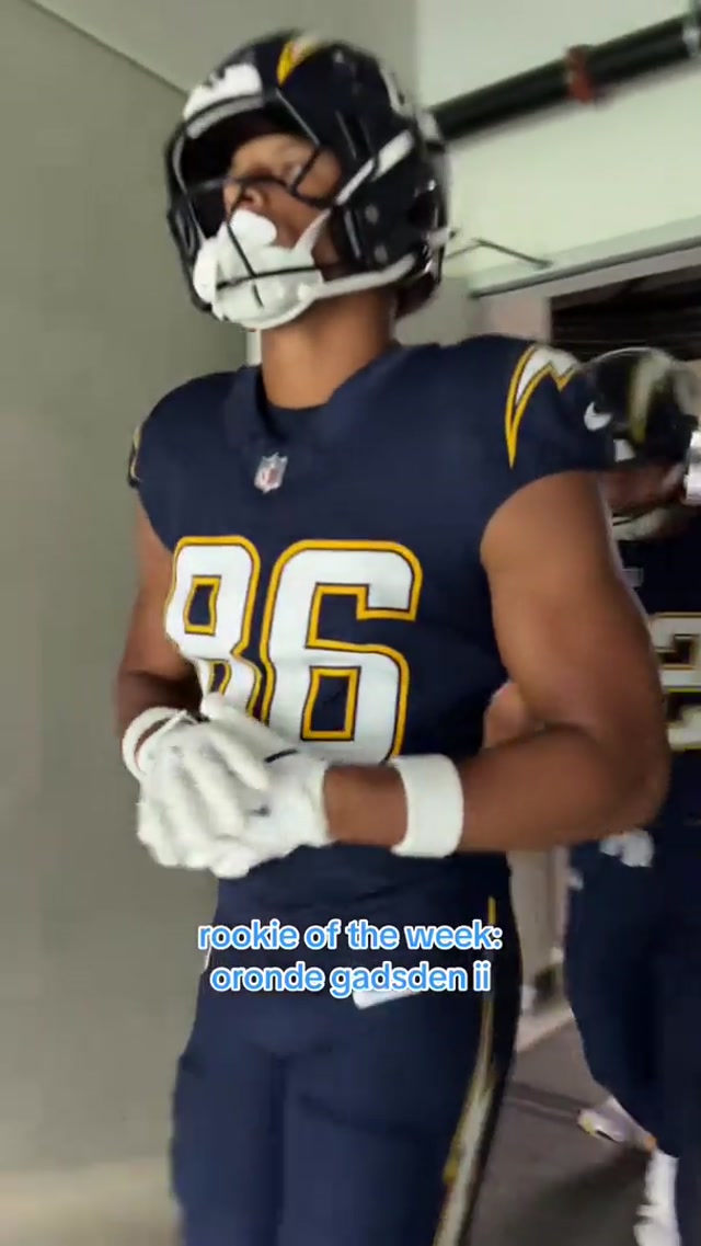 oronde gadsden ii 🫡#chargers #rookie #nfl #orondegadsden #tightend 