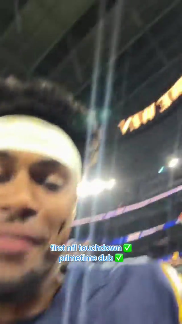 tre harris first touchdown feeling!!! #chargers #nfl #treharris #tnf #widereciever 