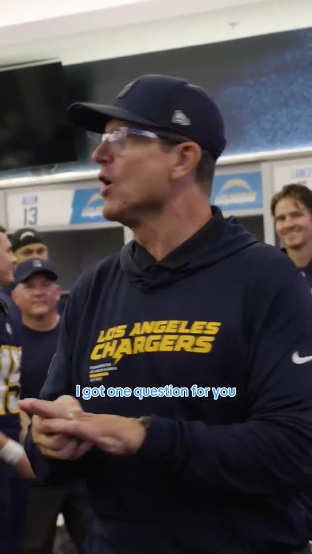to future us 🫡 #chargers #justinherbert #jimharabugh #lockerroom #speech 