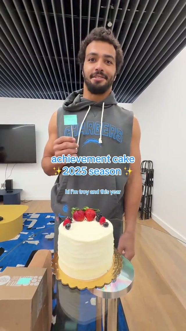 we’re so proud 🥹💙 #acheivementcake #wholesome #nfl #chargers #grateful 