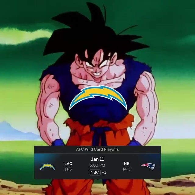 it’s game day #chargers #nfl #playoffs #saiyan #dragonballz 