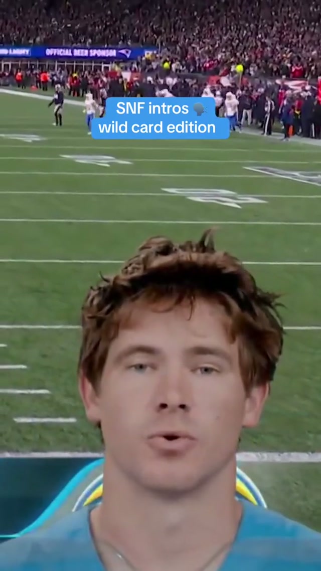 gotta love snf intros 🗣️ #snf #chargers #playoffs #football #intros 