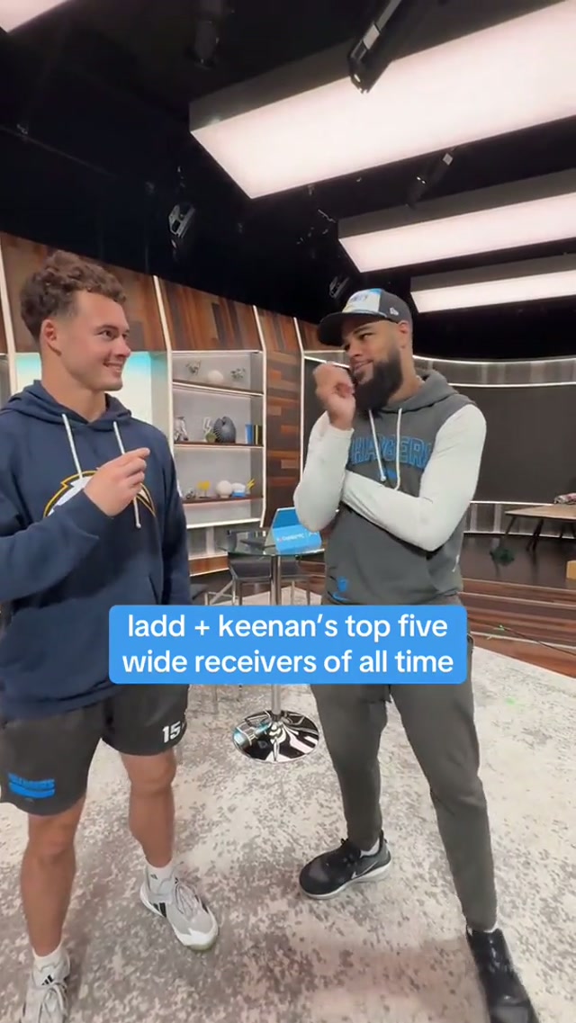 when ladd put keenan on his list 🥹 #chargers #nfl #keenanallen #widereciever #football 