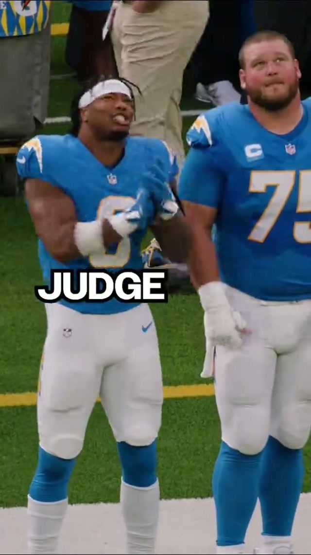 daiyan couldn’t believe judge judy pulled up 😭 #chargers #nfl #daiyanhenley #judgejudy #football 