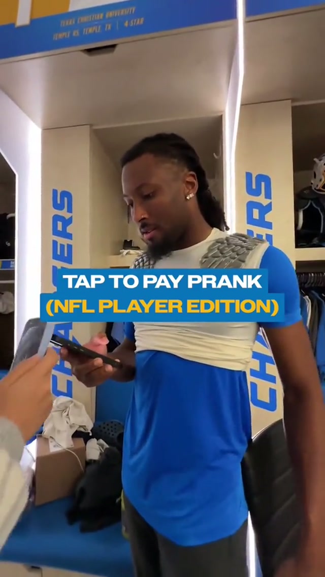 happy april fools 🤣 #nfl #chargers #prank #aprilfools #taptopay 