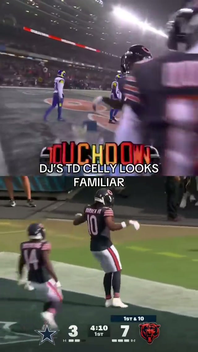 And he pointed to Luther right before this 🥹 #djmoore #lutherburden #tdcelebration 