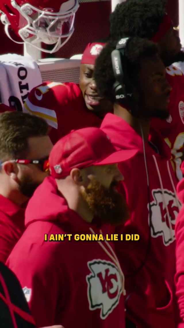 Y’all what should we call this celly?! 😂😂 #chiefs #xavierworthy #micdup #celly @Xavier worthy 